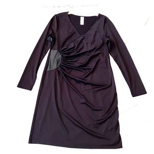 Black dress with side decoration size XL